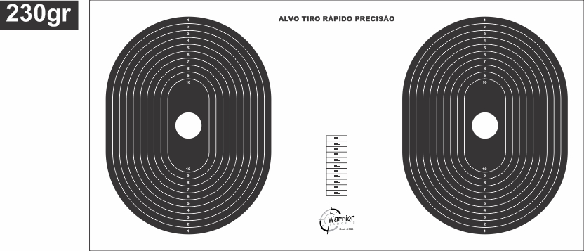 Alvos Tiro Rápido Precisão  A600